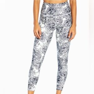 Balance Collection Black and White Floral Leggings